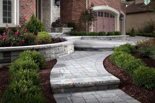 Walkway, Retaining Wall, Pavers, Landscape Design