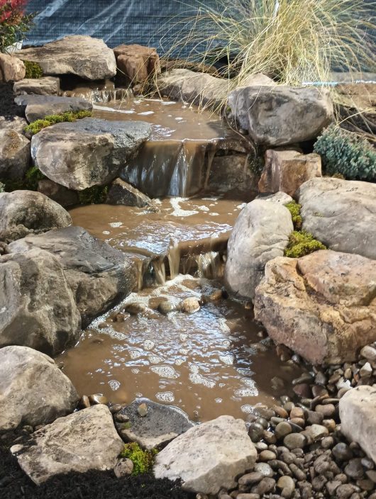 Pond less water falls